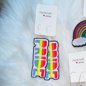 Pride earrings ❤️🧡💛💚💙💜